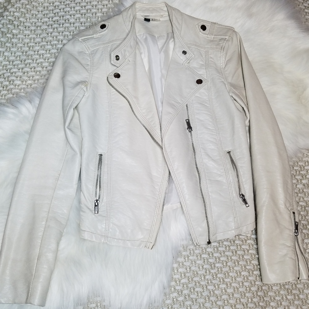 H&M faux leather jacket
